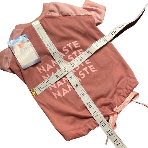 Namaste Dusty Rose Pink Dog Shirt NWT - Picture 5 of 8